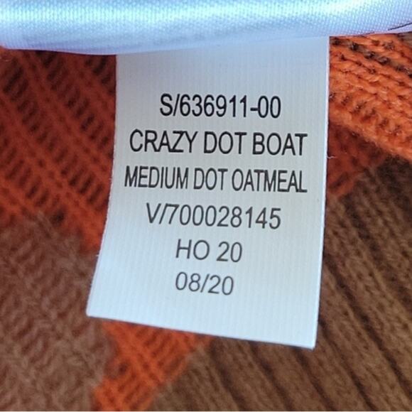 GAP Dotty Crazy Dot Boatneck Sweater Oatmeal Sz medium NWT - Picture 5 of 8